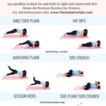 Home Ab Workout for women being done by trainer Christina Carlyle