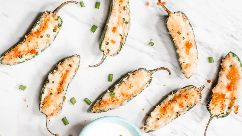 Cinco de Mayo & Taco Tuesday Baked Jalapeño poppers on a countertop