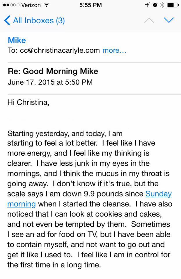 Mike Christina Carlyle Reset Cleanse Review