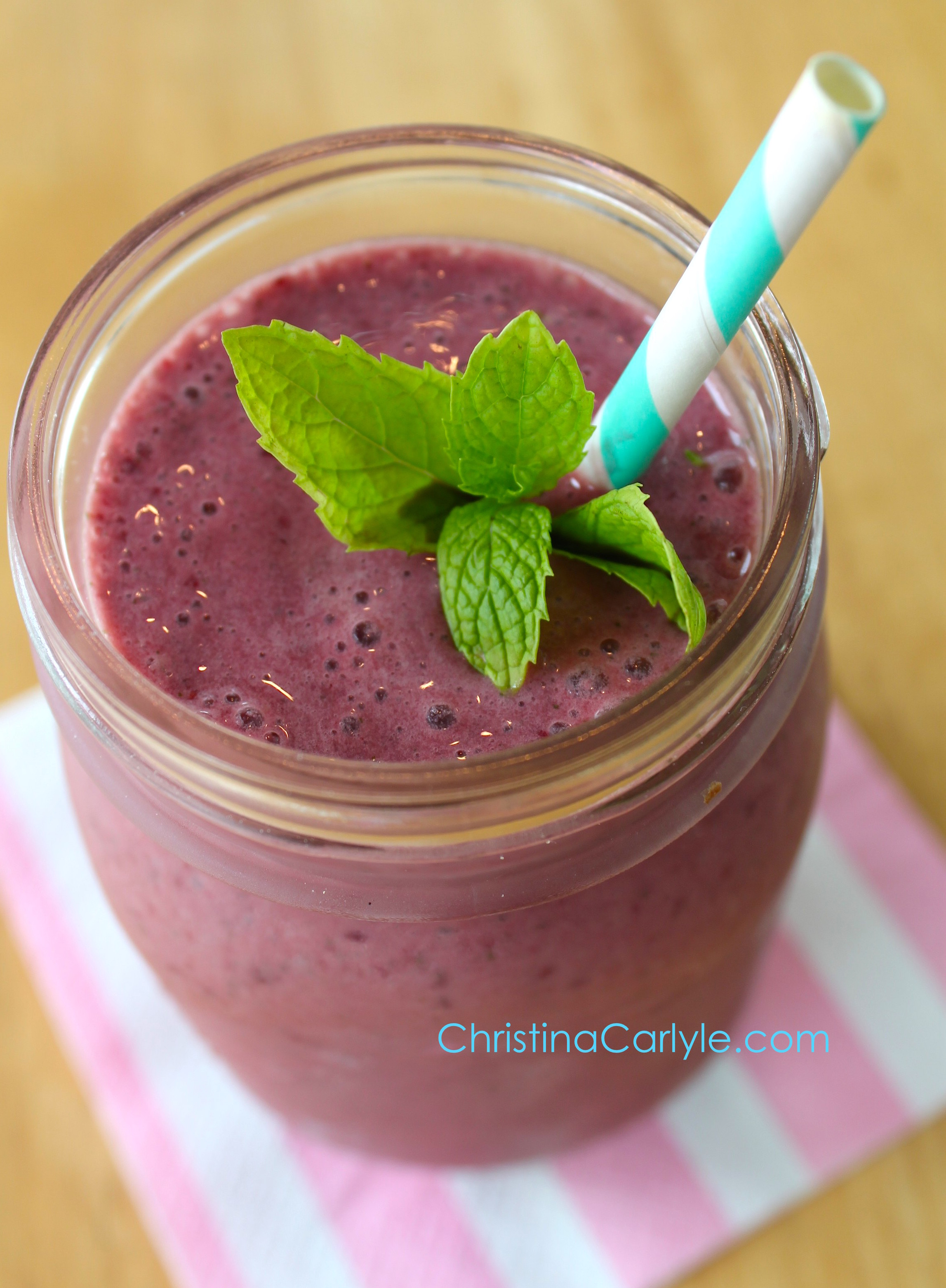 mint cherry painkiller smoothie recipe