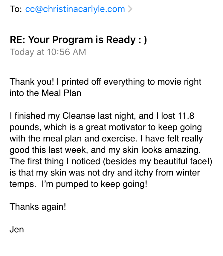 Reset Cleanse Review - Christina Carlyle