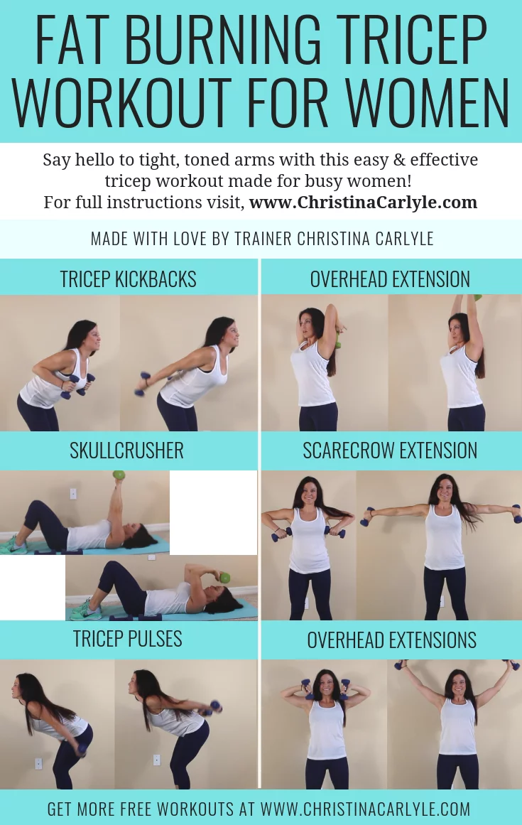 Tricep Workout for Women done by Christina Carlyle