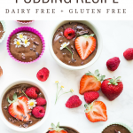 Healthy Chocolate Avocado Pudding Recipe | Dairy free dessert | gluten free dessert - Christina Carlyle