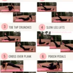 Christina Carlyle doing 7 exercises that get rid of lower ab pooch fat
