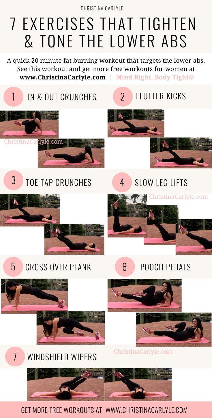 Exercises That Get Rid Of Lower Belly Pooch Fat Christina Carlyle