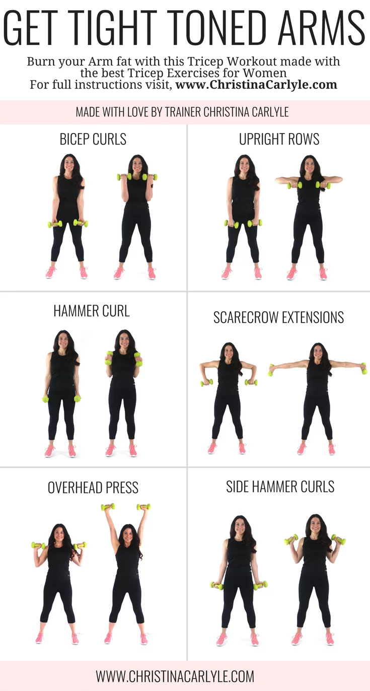 Upper Body Workout to Tone Back & Arms in 15 minutes - Christina Carlyle