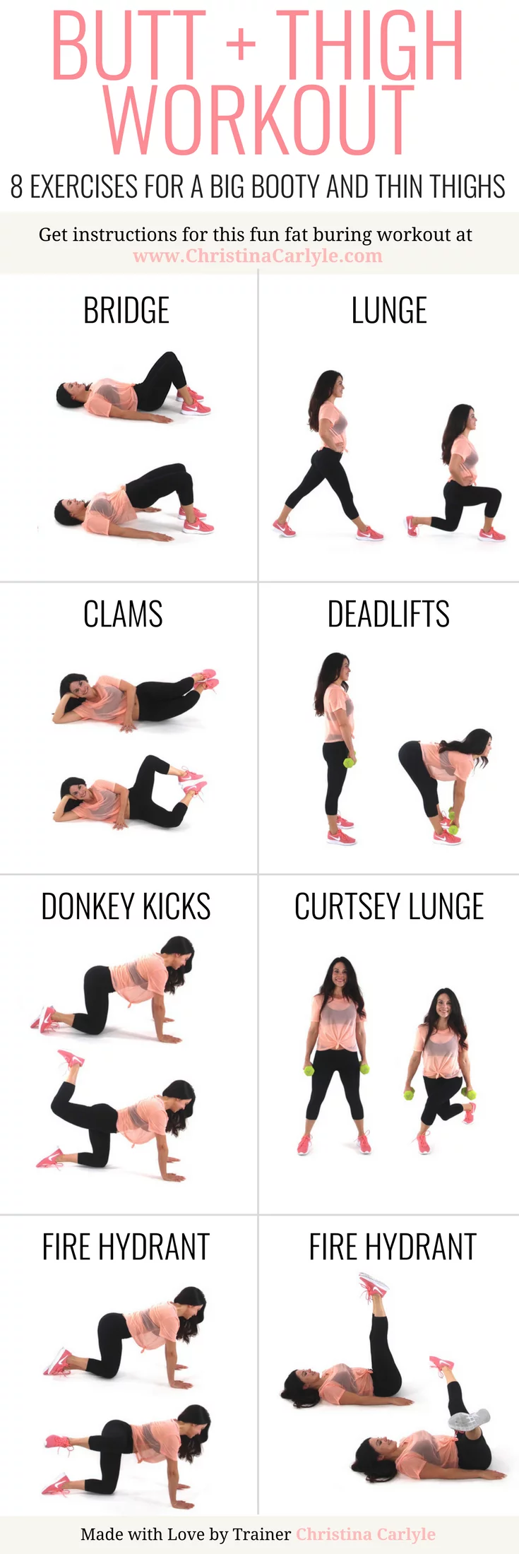 Butt and Thigh Workout  Christina Carlyle  Weight Loss Programs and Workouts for Women