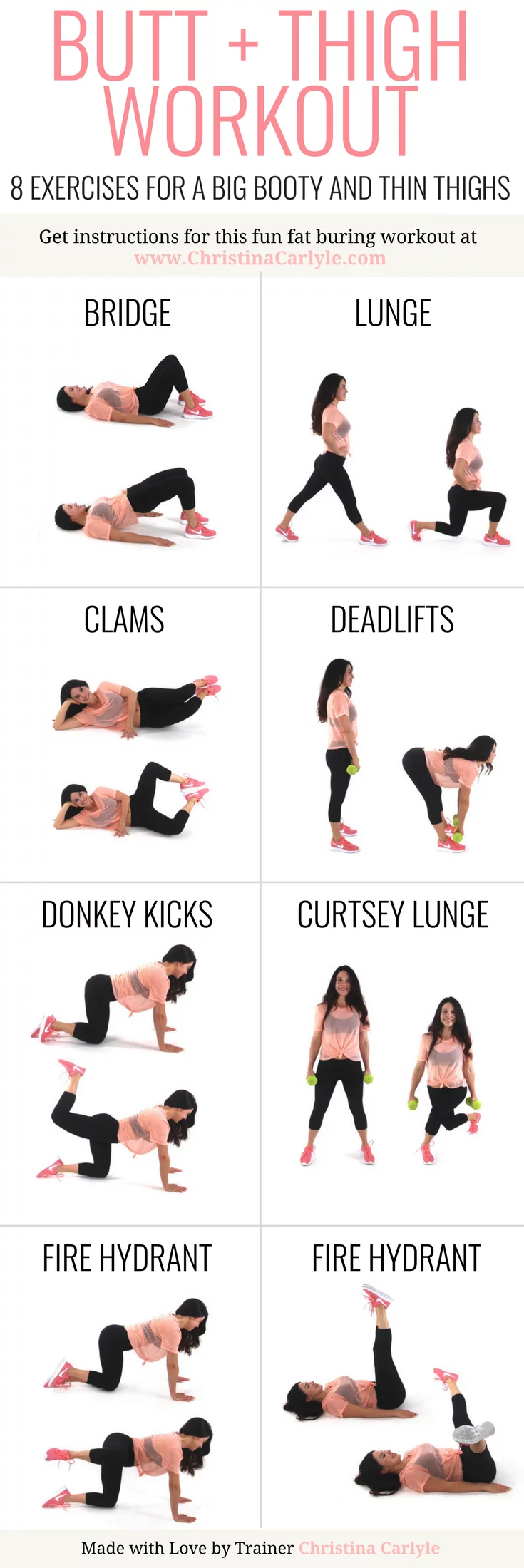 Butt And Thigh Workout Christina Carlyle