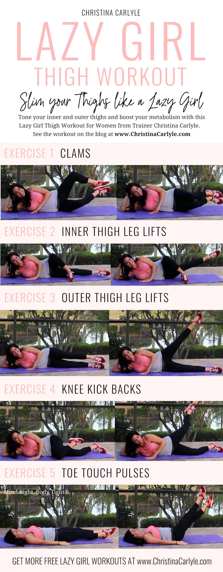 Lazy Girl Thigh Workout Christina Carlyle