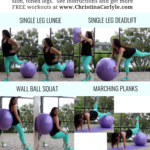 Stability Ball Leg Workout done by Christina Carlyle
