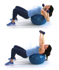 Overhead Press Exercise - Christina Carlyle Overhead Press exercise done by Christina Carlyle