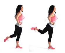 Ballet Leg Lift Exercise - Christina Carlyle Ballet Leg Lift Exercise being done by trainer Christina Carlyle