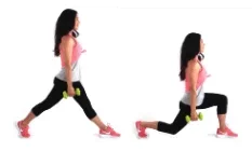 Lunge Leg Exercise - Christina Carlyle Lunge Leg Exercise being done by trainer Christina Carlyle
