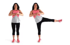 Side Lift Leg Exercise - Christina Carlyle Side Lift Leg Exercise being done by trainer Christina Carlyle