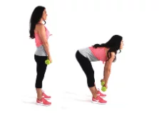 Deadlift Leg Exercise - Christina Carlyle Deadlift Leg Exercise being done by trainer Christina Carlyle