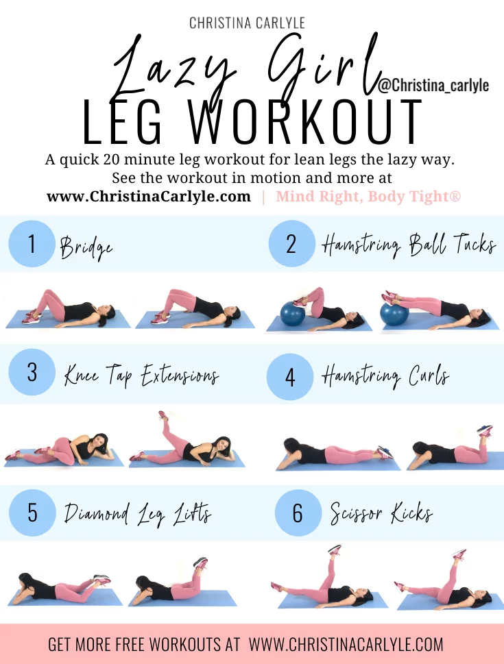 Lazy Girl Leg Workout to Tone Legs Effortlessly - Christina Carlyle