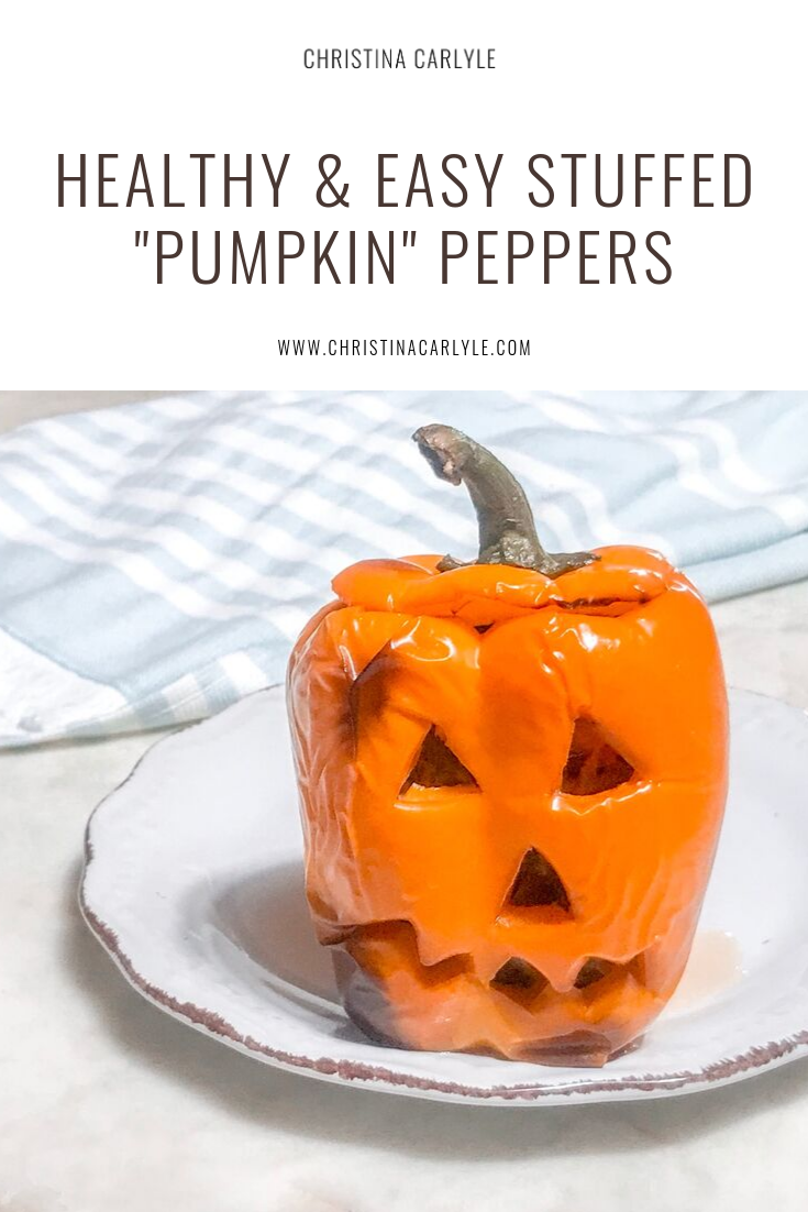 Healthy Pumpkin Stuffed Peppers 