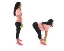 Deadlift Butt and Thigh Exercise done by Christina Carlyle