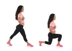 Lunge Butt and Thigh Exercise done by Christina Carlyle