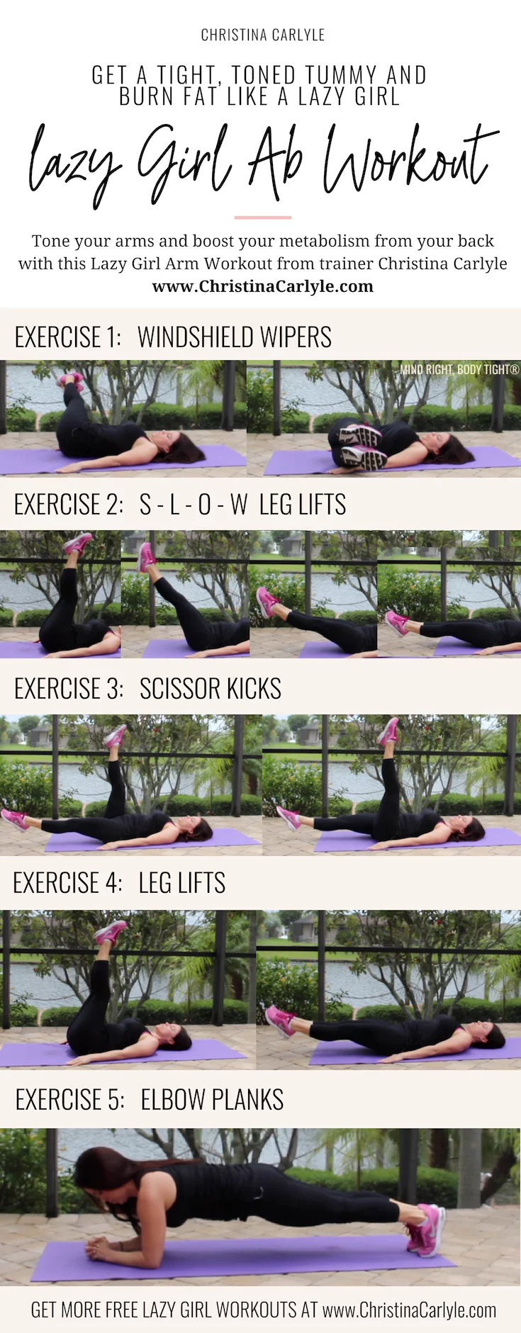 Get Abs the the Lazy Way with this Lazy Girl Ab Workout - Christina Carlyle