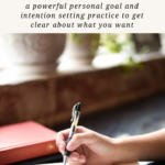 set your goals intentions and resolutions
