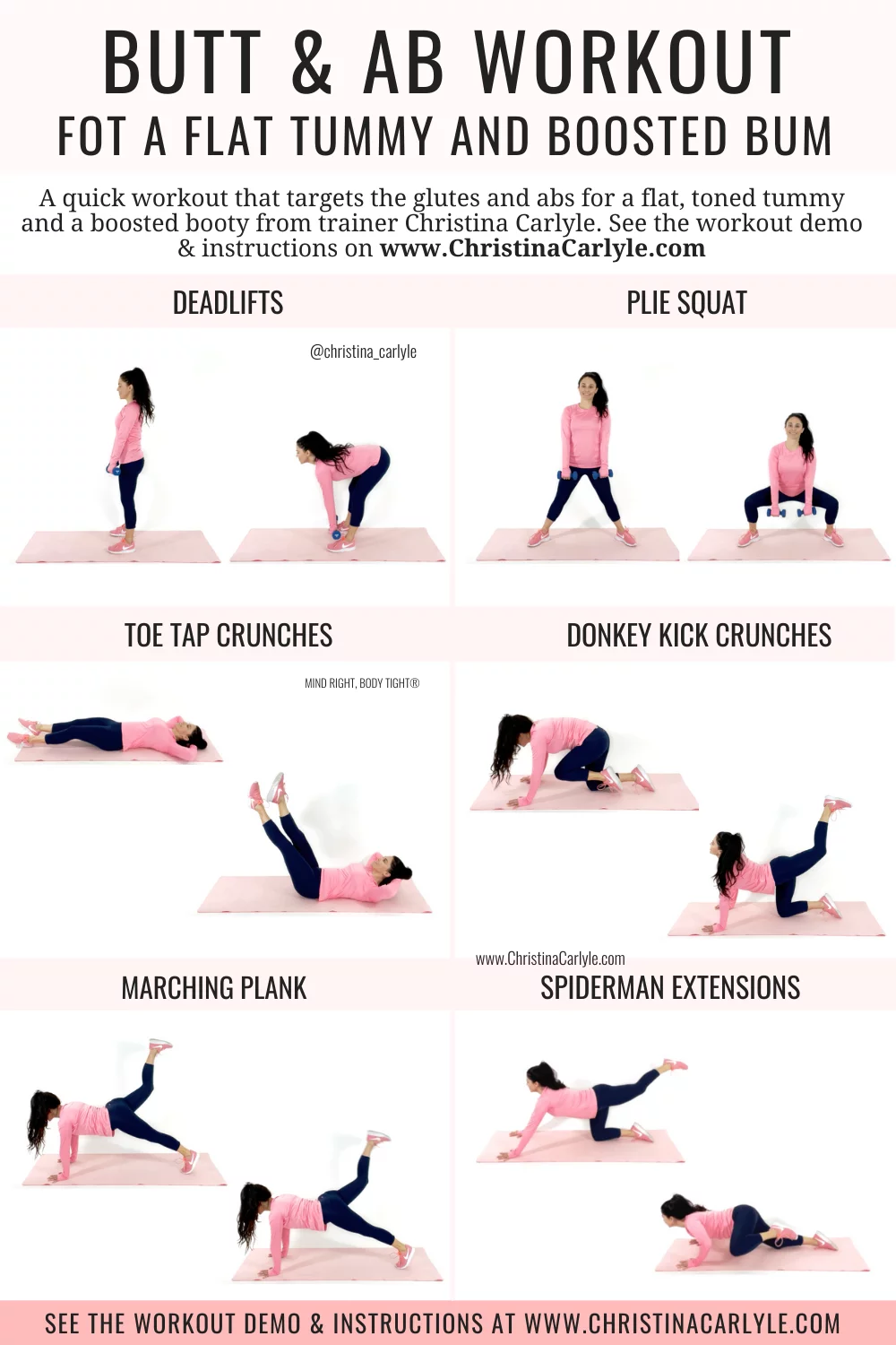 Butt and Ab Workout for Curves in all the Right Places | Christina Carlyle