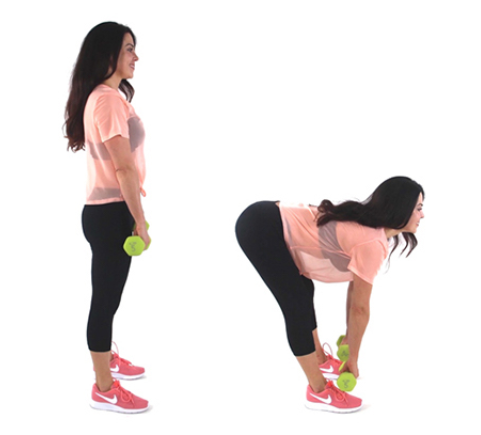 Fat Burning Deadlift Exercise - Christina Carlyle Fat Burning Deadlift Exercise being done by trainer Christina Carlyle