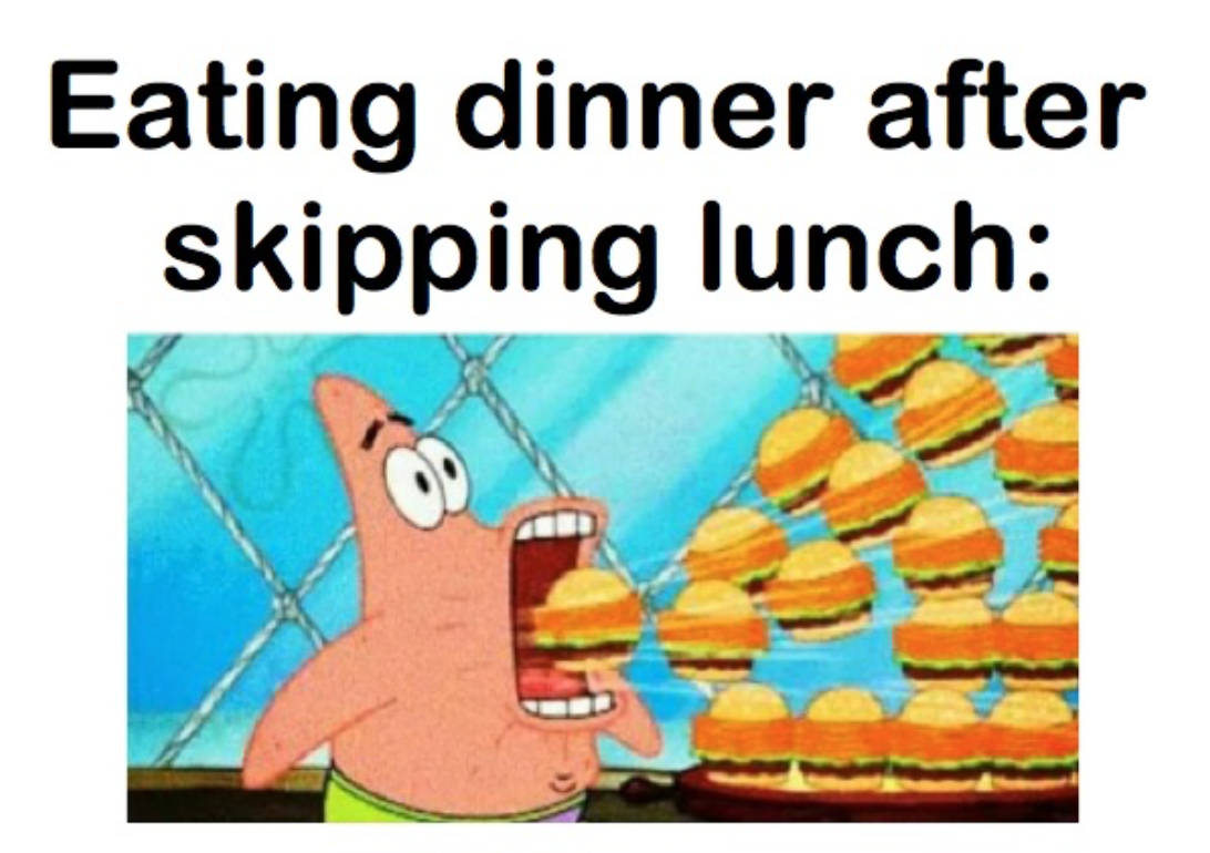 what happens when you skip lunch