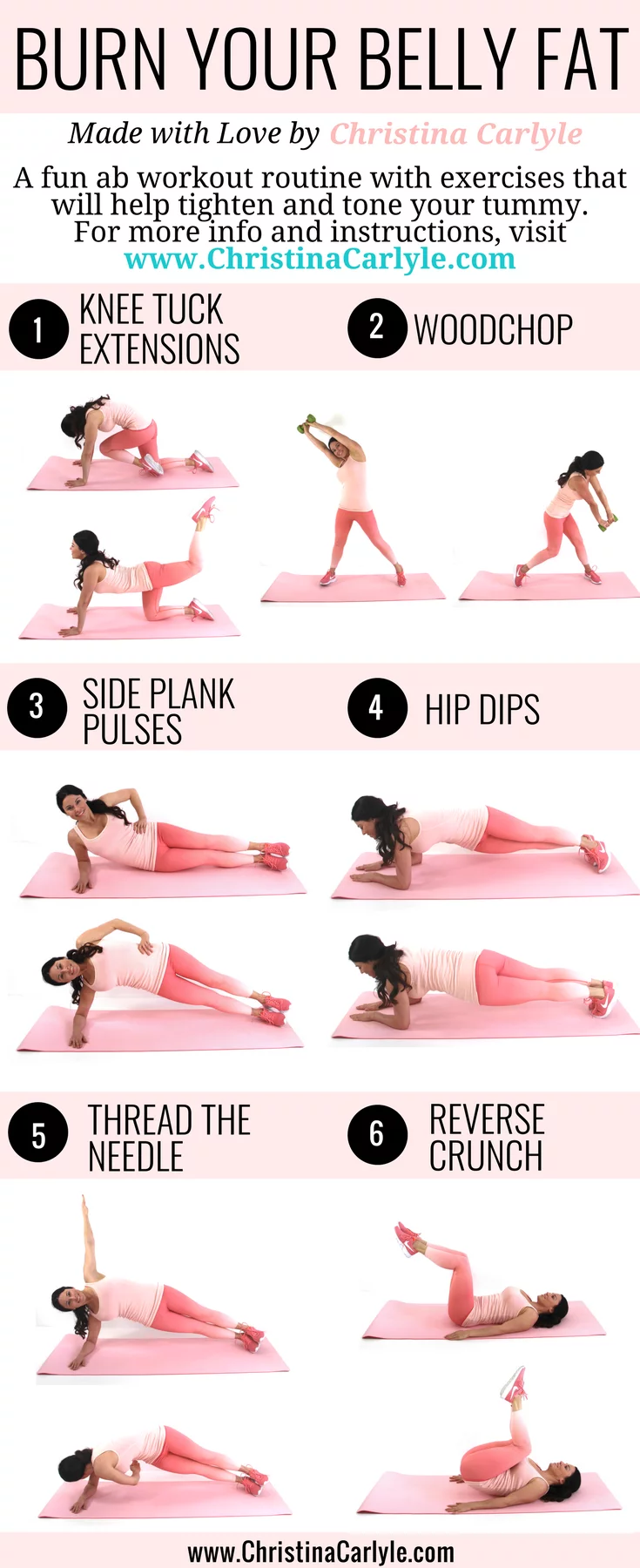 Ab Workout For A Flat Tighter Toned Tummy Christina Carlyle 