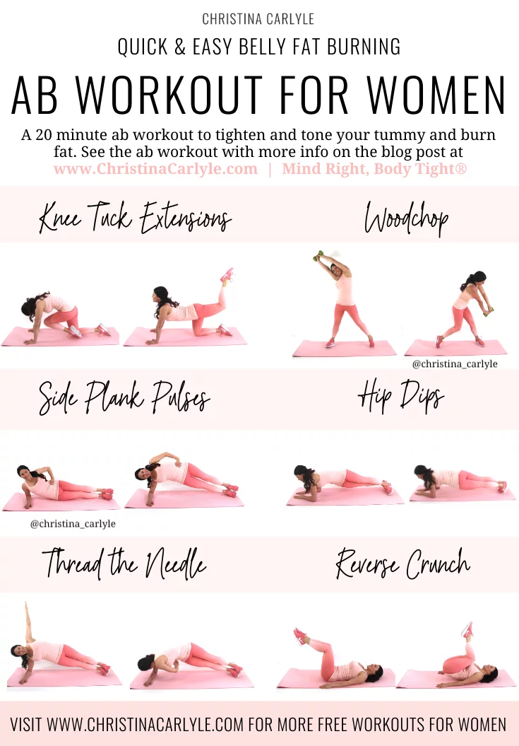 Ab Workout For A Flat, Tighter, Toned, Tummy - Christina Carlyle