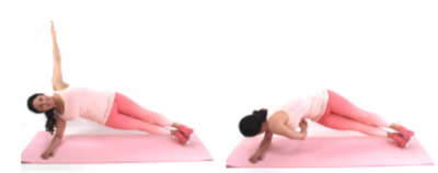 Thread the Needle Ab Exercise - Christina Carlyle Thread the Needle Ab Exercise being done by Christina Carlyle