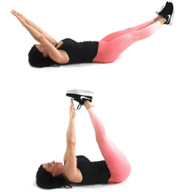 Arm and Leg Lift Flat Stomach Exercise being done by Christina Carlyle