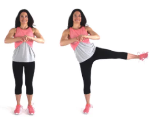 Standing Side Leg Lift Hip Exercise done by Christina Carlyle