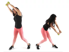 Woodchop Ab Exercise - Christina Carlyle Woodchop Ab Exercise being done by trainer Christina Carlyle