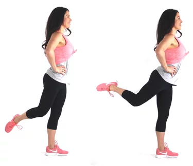 Ballet leg lift thin thigh exercise done by Christina Carlyle