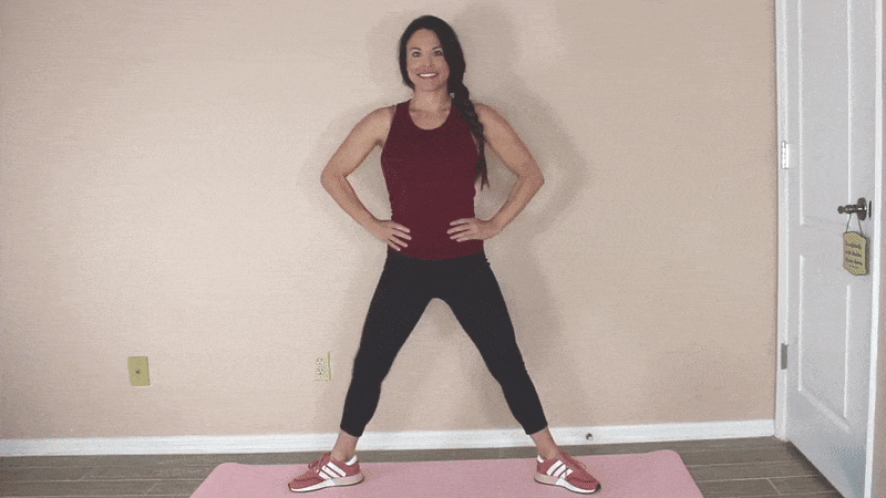 Bodyweight HIIT Workout Exercise being done by Christina Carlyle