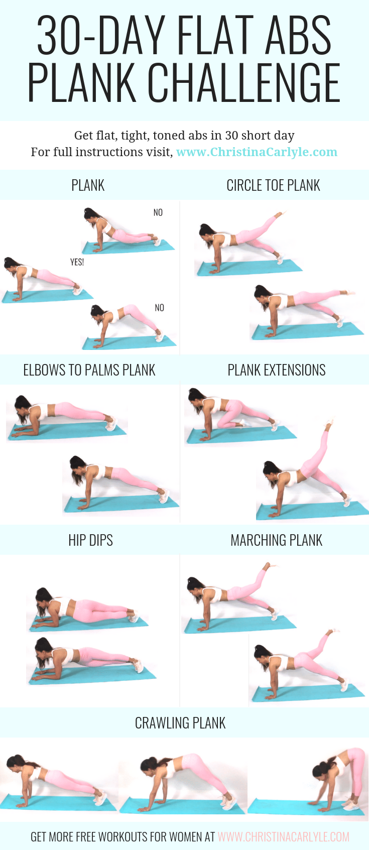 ik betwijfel het bekennen lijn 30 Day Plank Challenge for Tight, Toned, Flat Abs and Core Strength