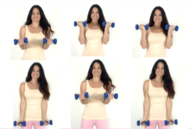 21 bicep exercise done by Christina Carlyle