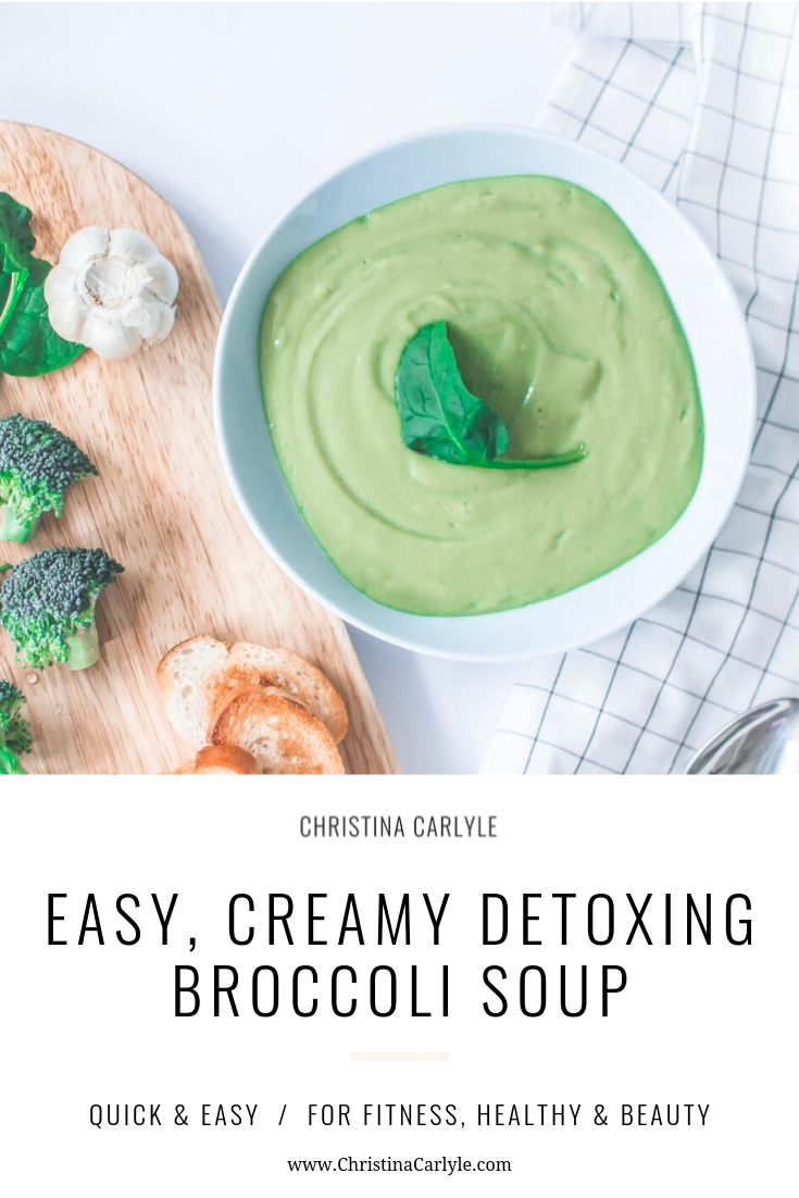 Healthy Detox Soup - Vegan Cream of Broccoli