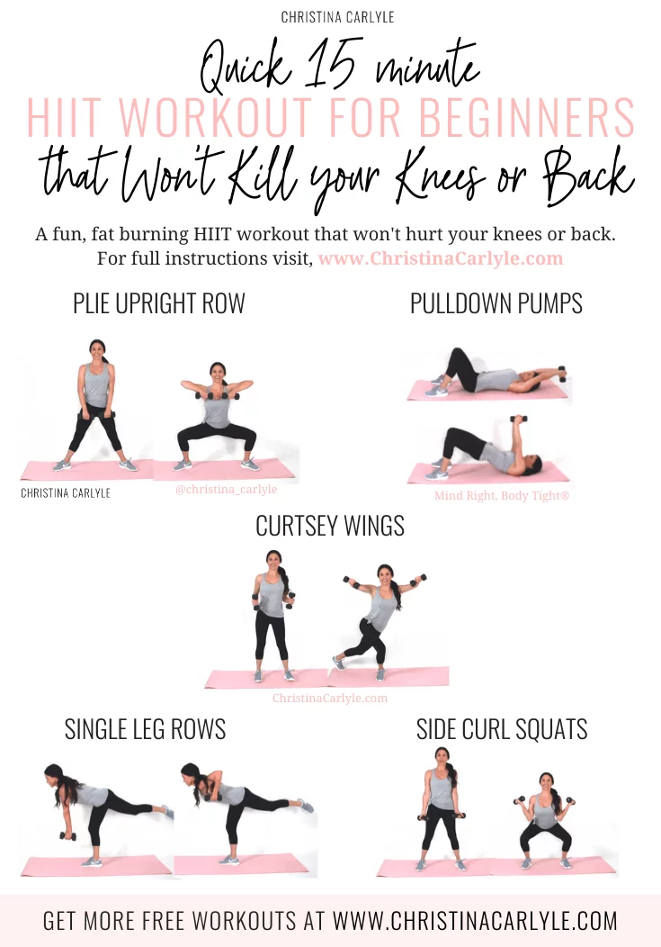 Low Impact HIIT Workout done by Christina Carlyle