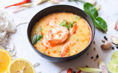 Thai Shrimp Soup with Coconut Milk (Tom Kha Inspired)