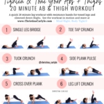 Bodyweight Leg and Ab Workout done by trainer Christina Carlyle