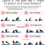 Bodyweight Leg and Ab Workout done by trainer Christina Carlyle