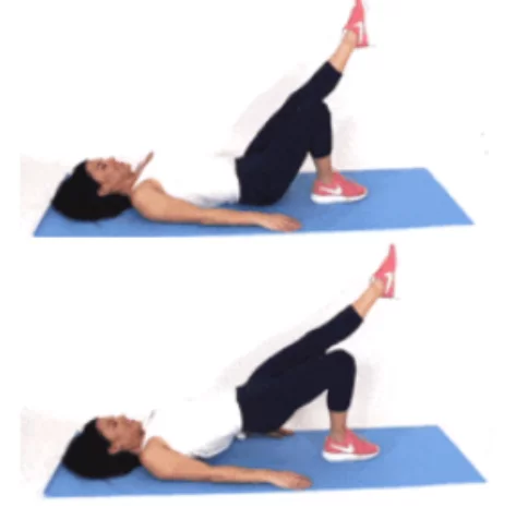 Single Leg Bridge Exercise done by Christina Carlyle