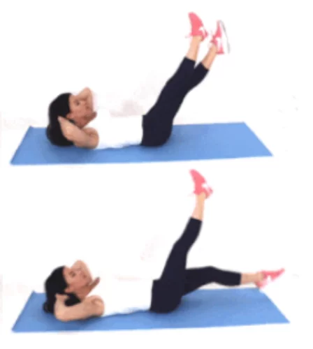 Toe Tap Crunches Leg and Ab Exercise Christina Carlyle