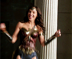 Wonder Woman Happy and Dancing