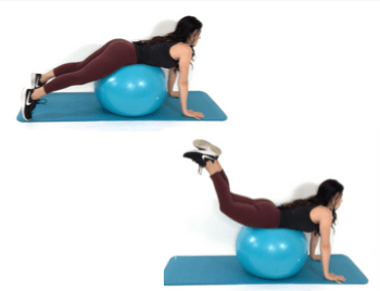 Hamstring Leg Lifts Butt Exercise by Christina Carlyle Hamstring Leg Lifts Butt Exercise being done by Christina Carlyle
