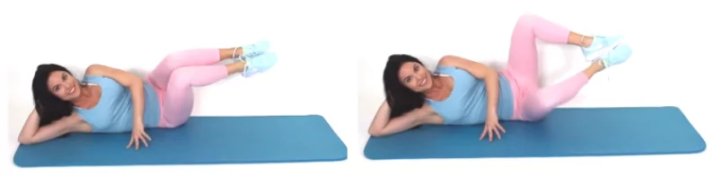 Clams Lower Body Exercise done by Christina Carlyle 