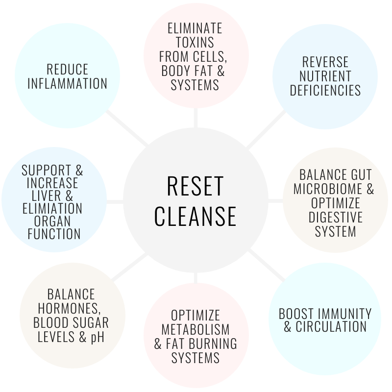 Christina Carlyle Reset Cleanse infographic 