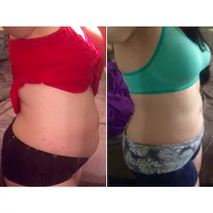 before and after results from using Christina Carlyle's Total Transformation Program